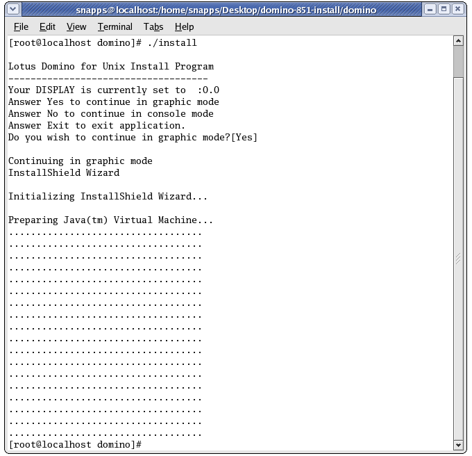 InstallShield graphic mode wizard does not launch